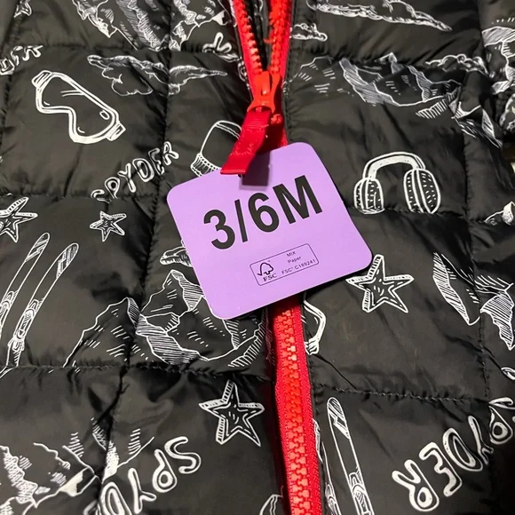 Spyder Black and Red Kids snowsuit new with tags - Picture 2 of 9